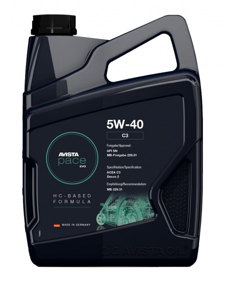Масло, двигателно, синтетично AVISTA PACE EVO C3 5W40 1L