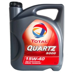 Минералното моторно масло TOTAL QUARTZ 5000 15W40 5L